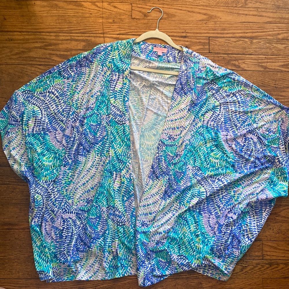 Lilly Pulitzer Printed Open Cardigan